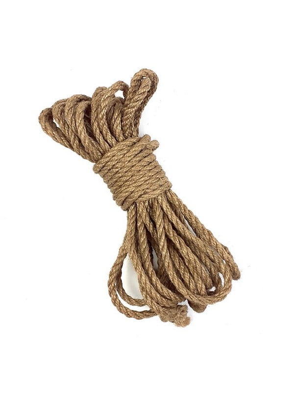 Джутова мотузка BDSM (8 метрів, 6 мм), натуральний колір | 6675985