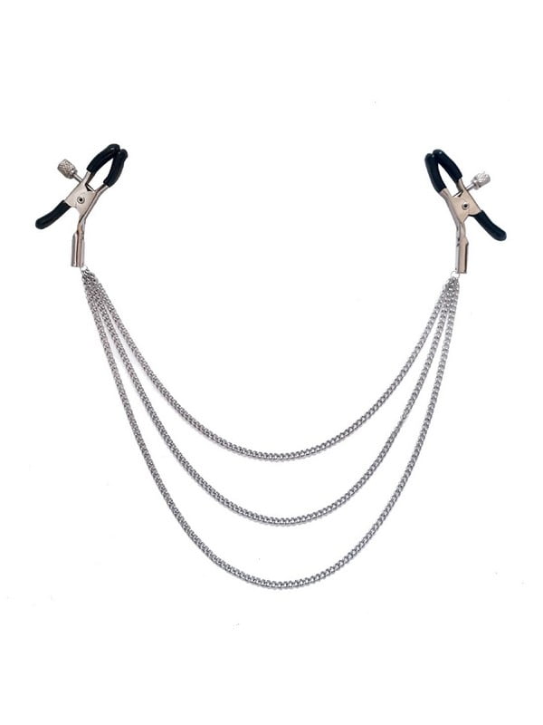 Затискачі для сосків Nipple Jewerlry Three Chains | 6676109