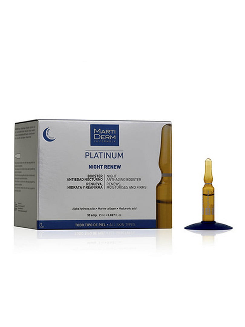 Ночные ампулы для обновления кожи лица Platinum Night Renew Ampollas 30 амп х 2 мл | 6681152