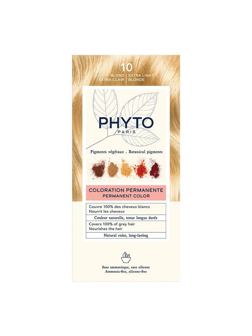 Безаммиачная крем-краска для волос PhytoColor Permanente 10 экстра светлый блондин 112 мл | 6681170