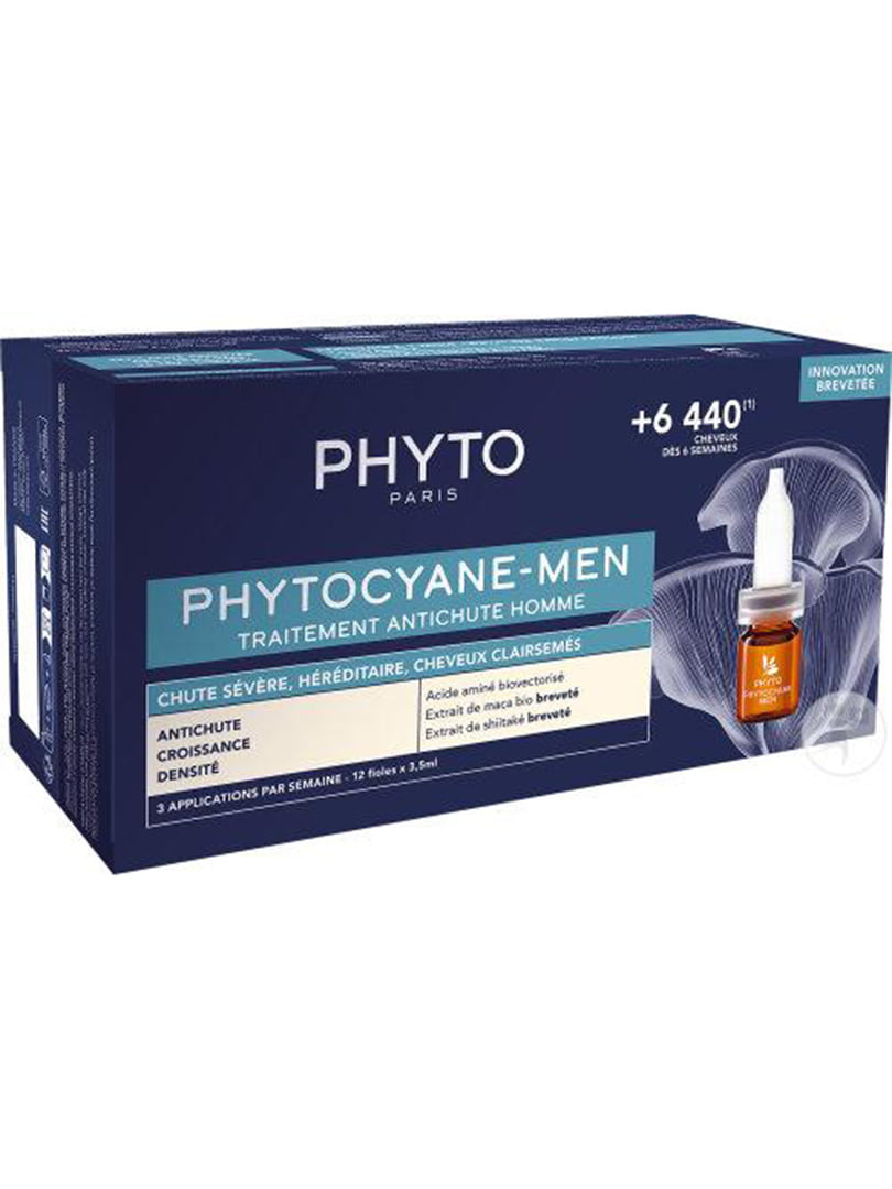 Средство от выпадения волос для мужчин Phyto Phytocyane Men Anti Hair Loss 12x 3,5 мл | 6681364
