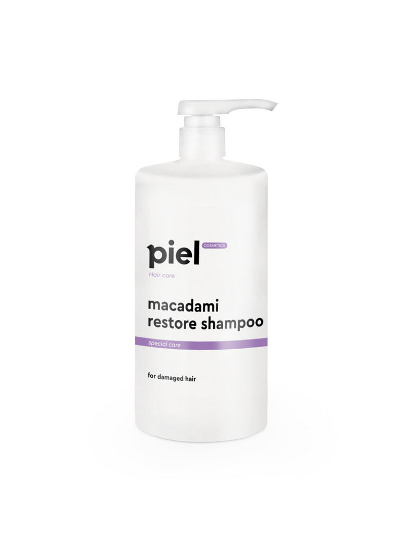 Bосстанавливающий шампунь для поврежденных волос Piel Macadami Restore Shampoo 1000 мл | 6681876