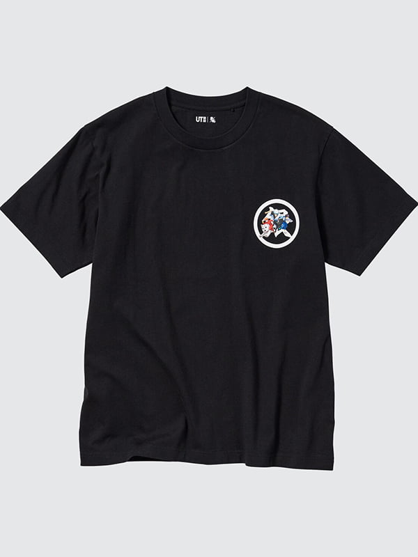 Чорна бавовняна футболка з логотипом | 6685346