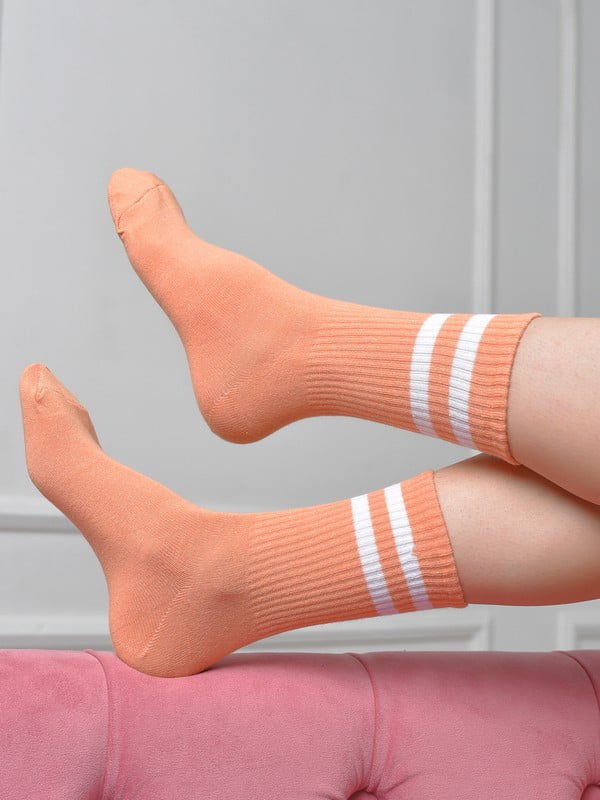 Шкарпетки високі оранжеві | 6685746