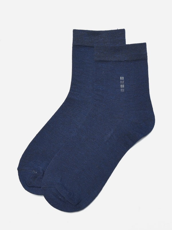 Носки стрейч темно-синего цвета | 6685790