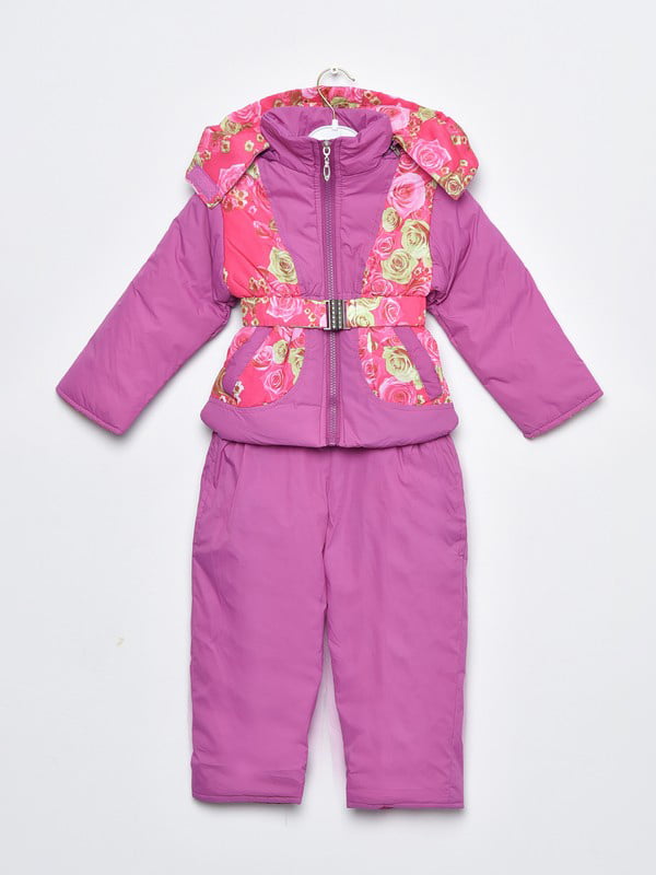 Куртка и полукомбинезон фиолетового цвета | 6686410