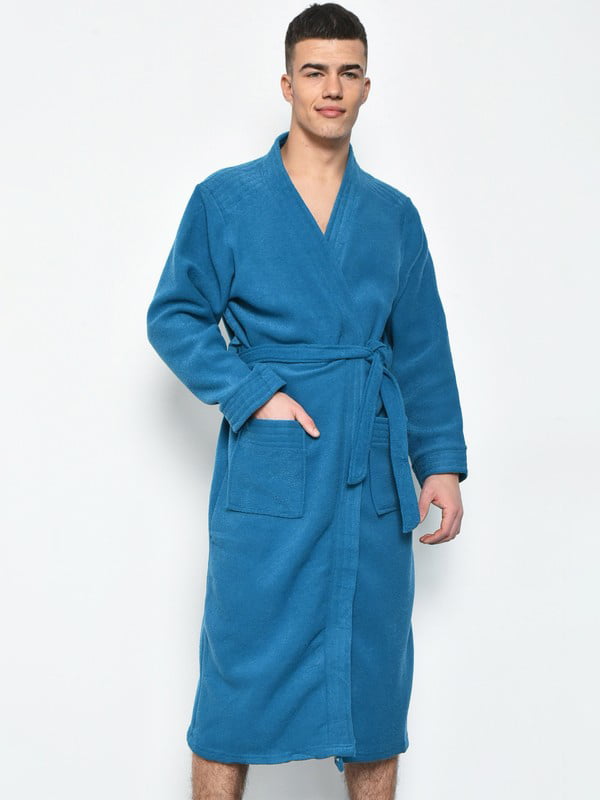 Махровий халат з поясом смарагдового кольору | 6688638