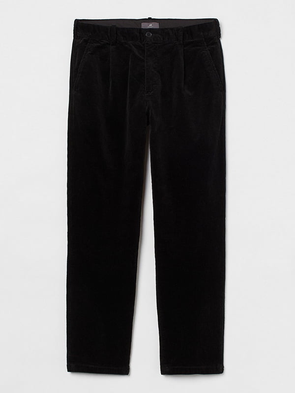 Черные вельветовые брюки | 6697267