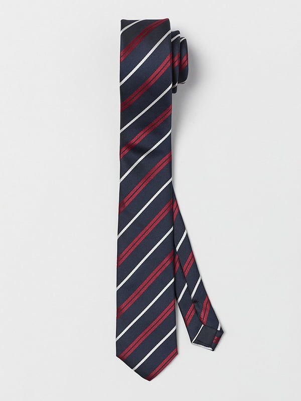 Темно-синя краватка з фактурної тканини | 6697514