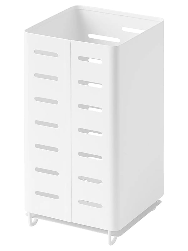 Тримач для кухонних приборів білий 18 см | 6691085