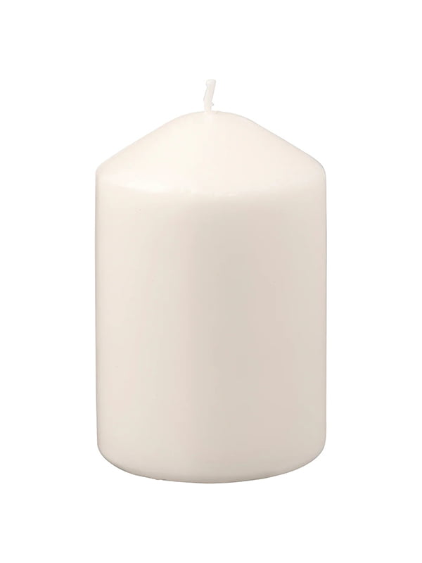 Блочна свічка без запаху натуральна 10 см | 6691641
