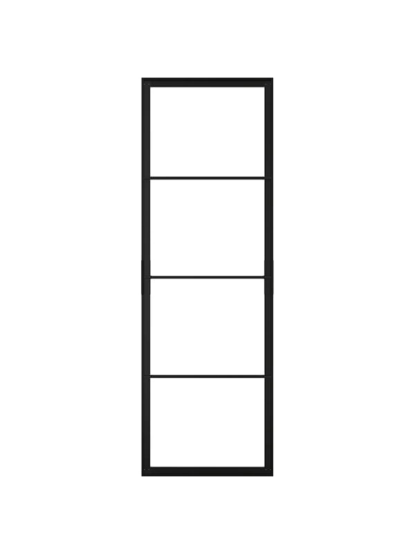 Коробка розсувних дверей чорна 77х231 см | 6692145