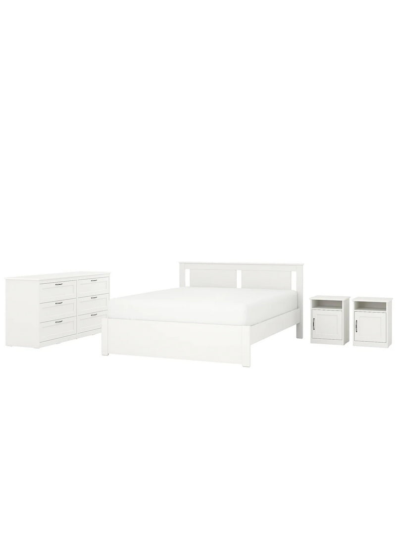 Комплект меблів для спальні 4 предмети, білий, 140х200 см  | 6693003