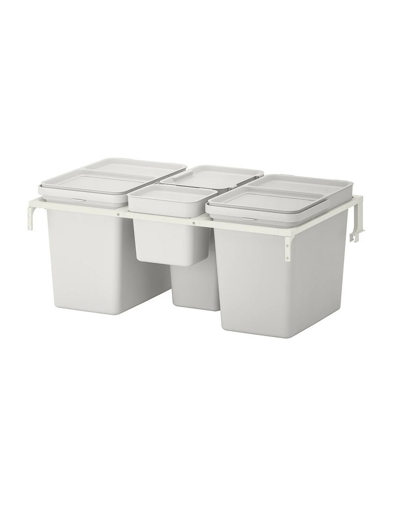 Контейнер для сортування сміття для кухонних ящиків світло-сірий 55 л | 6694137