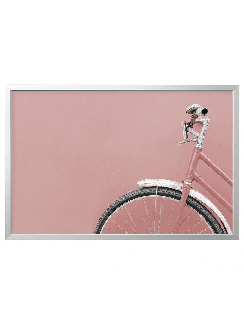Картина в рамці, велосипед/срібло, 118х78 см  | 6694164