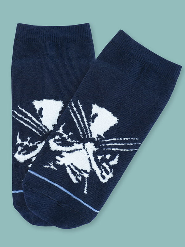 Носки короткие черного цвета с принтом “X-Man” | 6697850