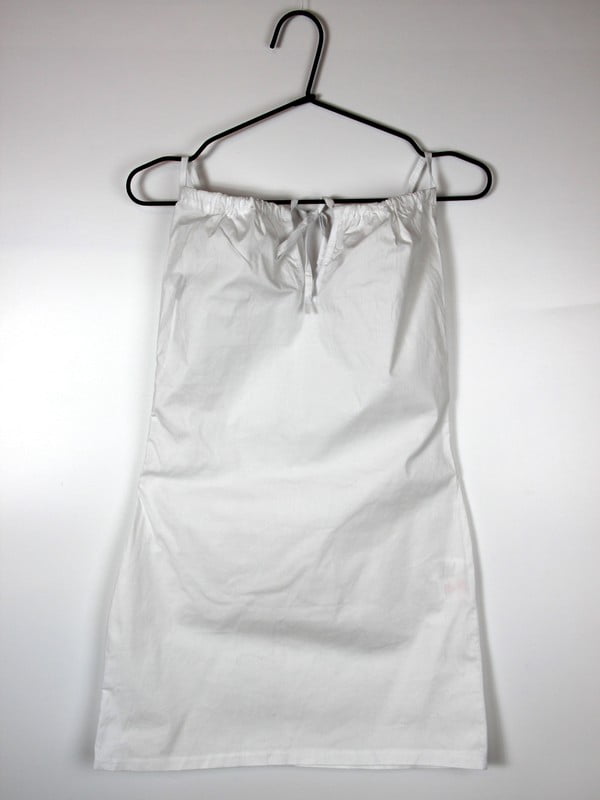 Сукня А-силуету біла з кулісою на ліфі | 6699965