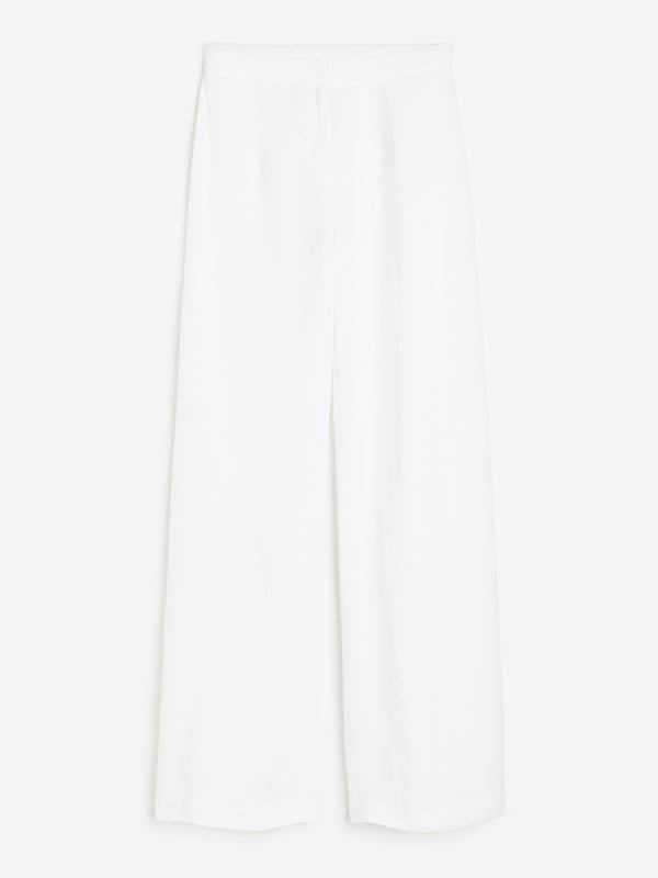 Расклешенные белые брюки | 6589716