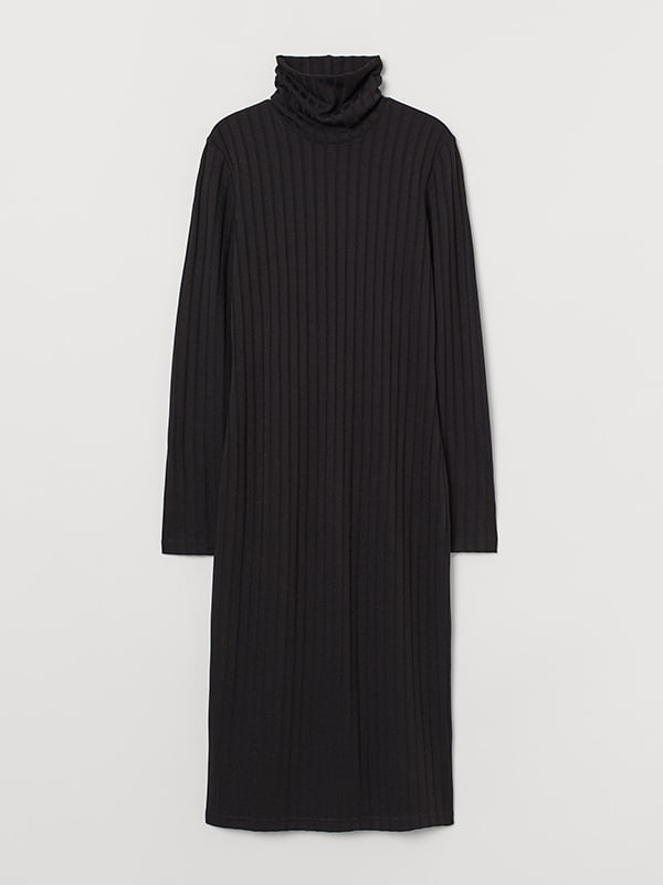 Платье-свитер черное | 6695814