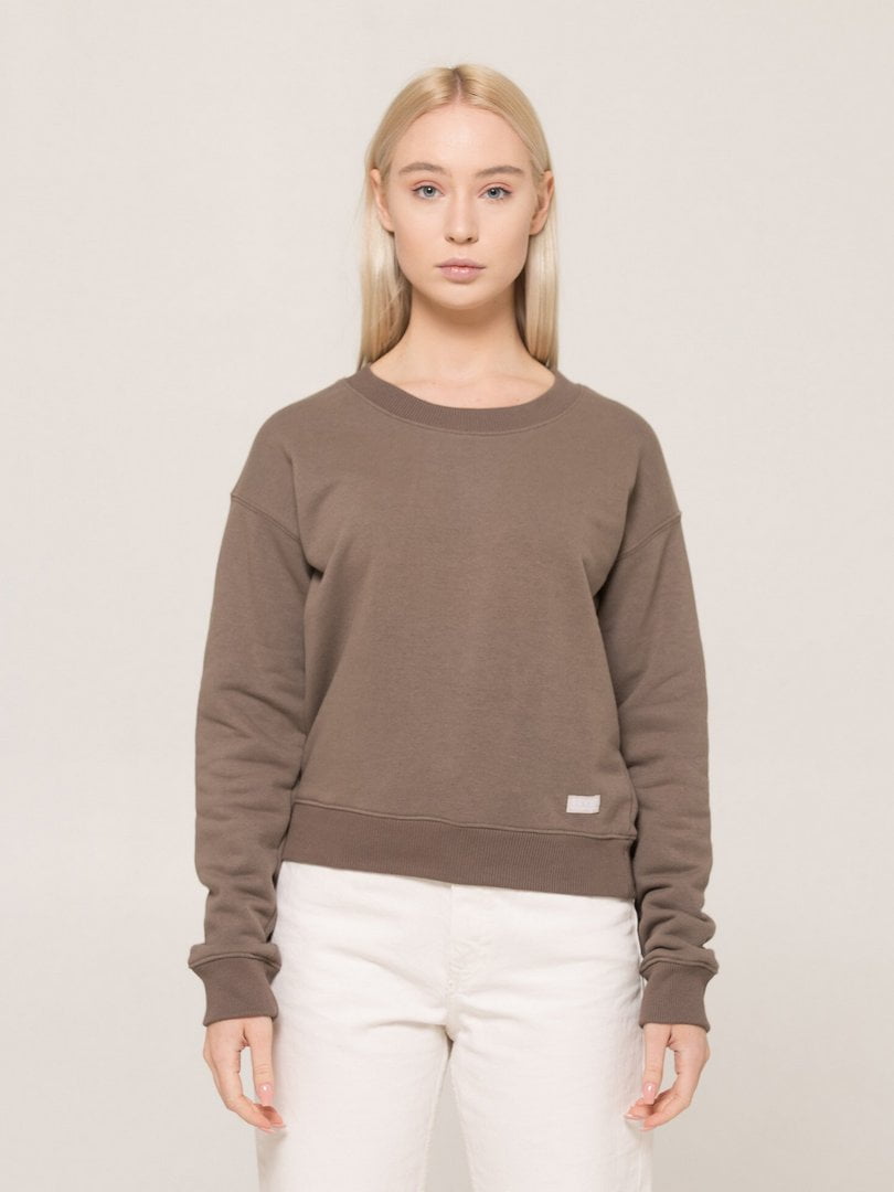 Світшот коричневий Relaxed sweatshirt | 6704298
