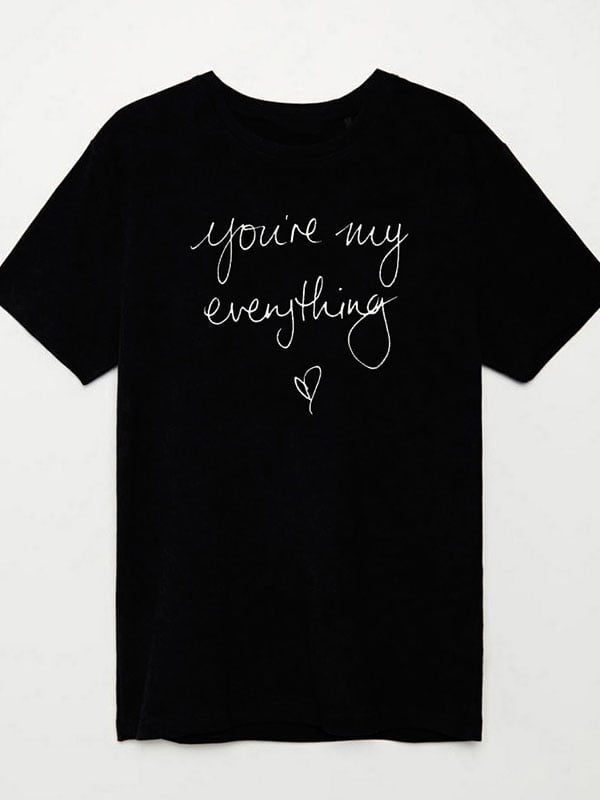 Футболка чорна "You're my everything" | 6710620
