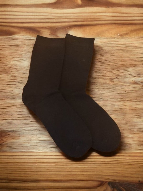 Шкарпетки теплі з верблюжою вовною «Snow Time» чорні | 6714277