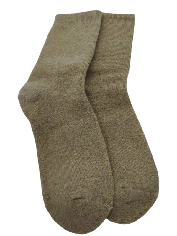 Шкарпетки теплі з ангорою "Winter Time" бежеві | 6714278