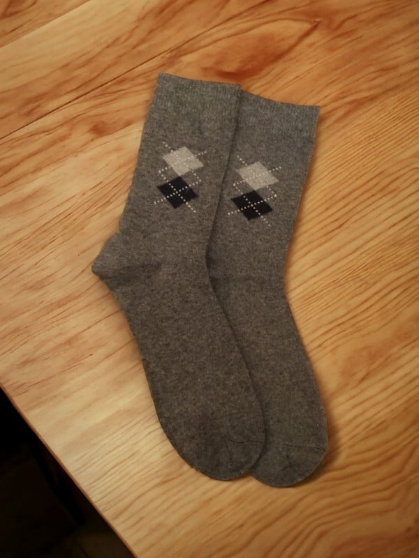 Шкарпетки теплі з ангорою «Snow Time» коричневі | 6714291