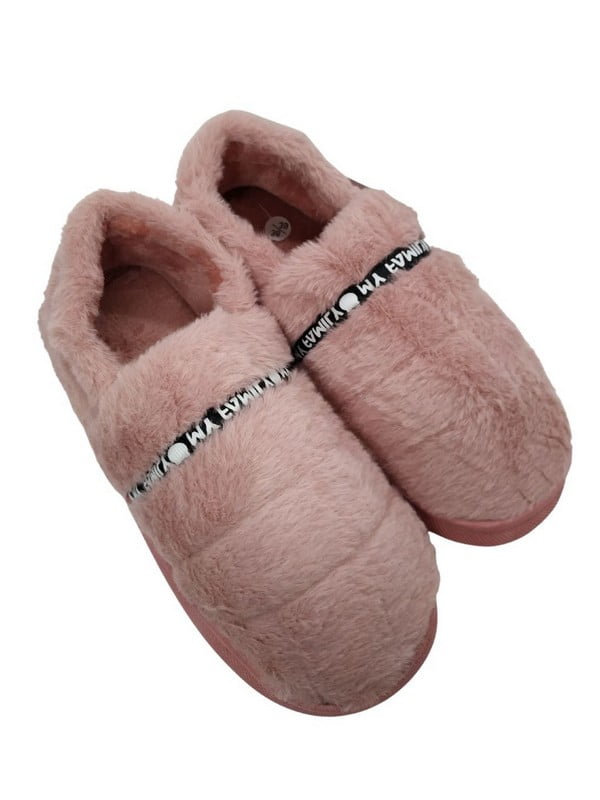 Хатні капці-чобітки "Пухнастики" рожеві  | 6714351