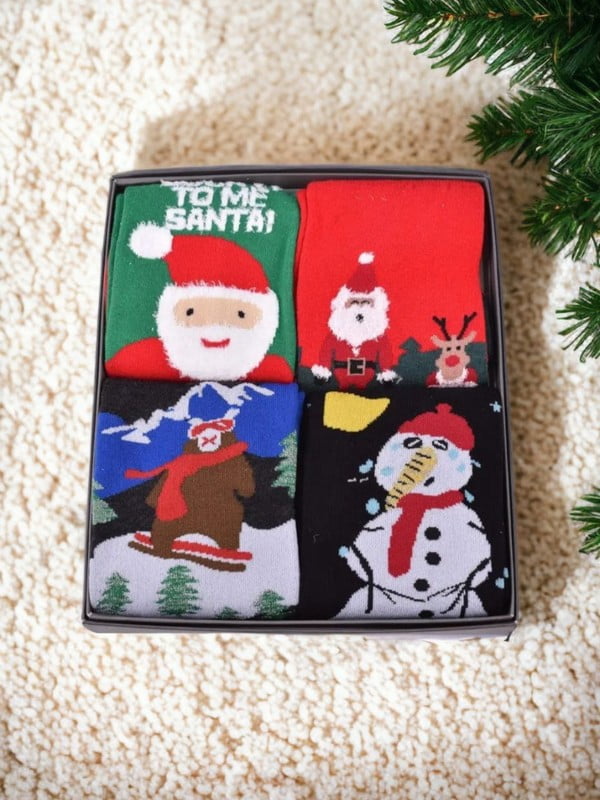 Подарунковий набір шкарпеток “Merry Christmas “ 4 пари | 6714468