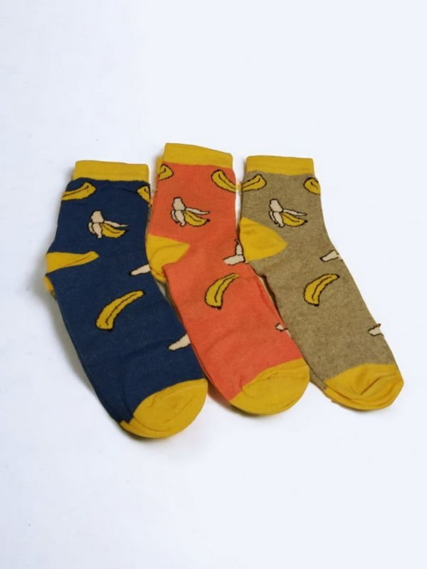 Набір шкарпеток “Банана” 3 пари | 6714574