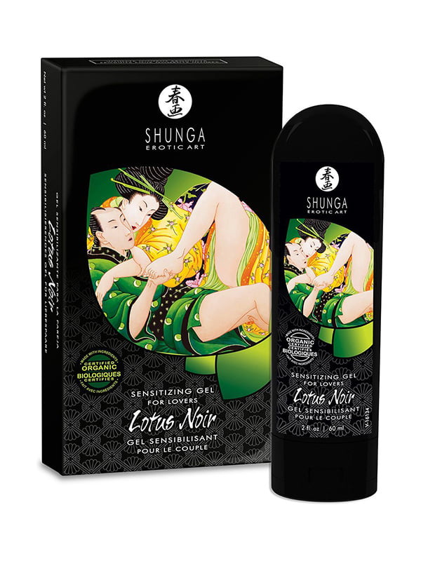 Збуджувальний гель для пар Shunga LOTUS NOIR (60 мл) з вітаміном Е та рослинним гліцерином | 6716371