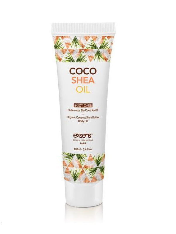 Органічна кокосова олія каріте (ши) для тіла EXSENS Coco Shea Oil 100 мл, сертифікат ECOCERT | 6716890