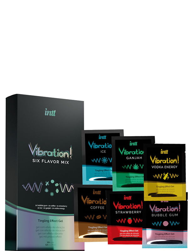 Набір пробників рідкого вібратора Intt Vibration Six Flavor Mix (12 по 5 мл) | 6717287