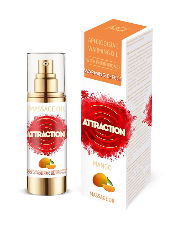 Розігрівальна масажна олія з феромонами MAI PHEROMON MASSAGE OIL — MANGO (30 мл) | 6717413