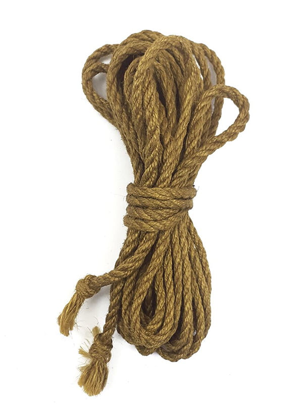 Джутова мотузка BDSM 8 метрів, 6 мм, колір золотий | 6718286