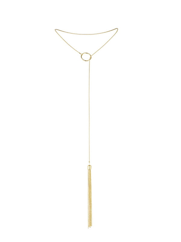 Ланцюжок для тіла Bijoux Indiscrets Magnifique Tickler Pendant Chain — Gold | 6718685