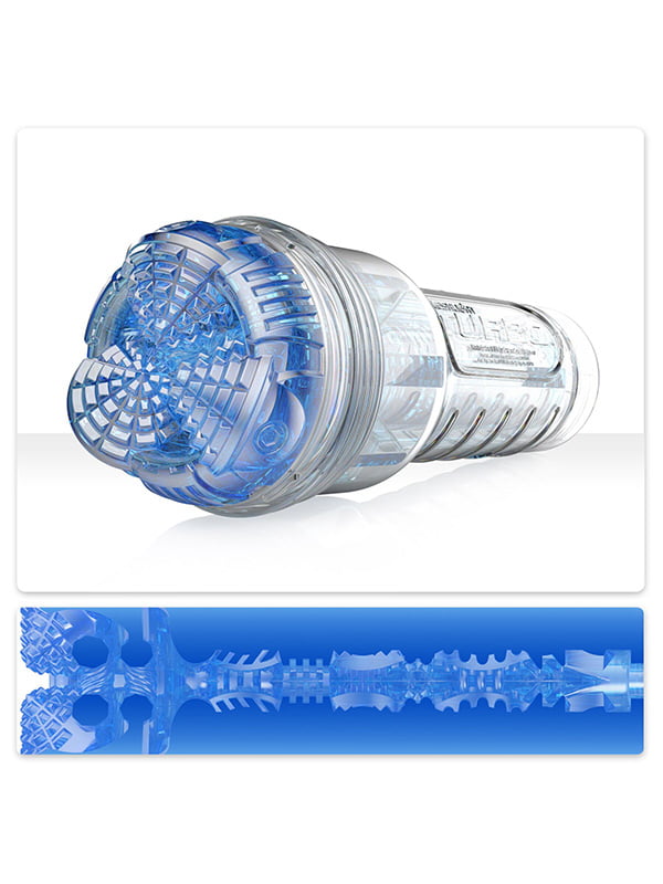 Мастурбатор Fleshlight Turbo Core Blue Ice, оральний секс (глибоке горло) | 6719178