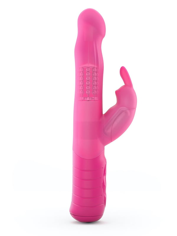 Вібратор-кролик Dorcel Baby Rabbit Magenta 2.0 з перлинним масажем і головкою, що обертається | 6720763