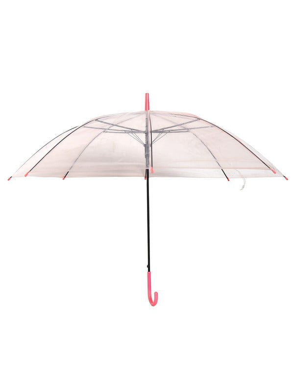 Зонт полуавтомат трость розовый | 6726144