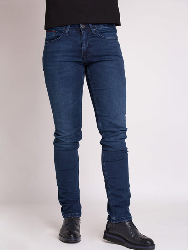 Сині обтягуючі джинси | 6726325