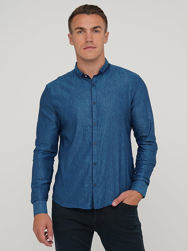 Класична сорочка синього кольору  | 6726859