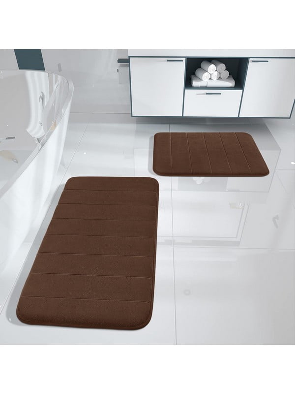 Набір килимків для ванної з ефектом пам'яті (2 шт., 50х80 см, 40х60 см)  | 6730804