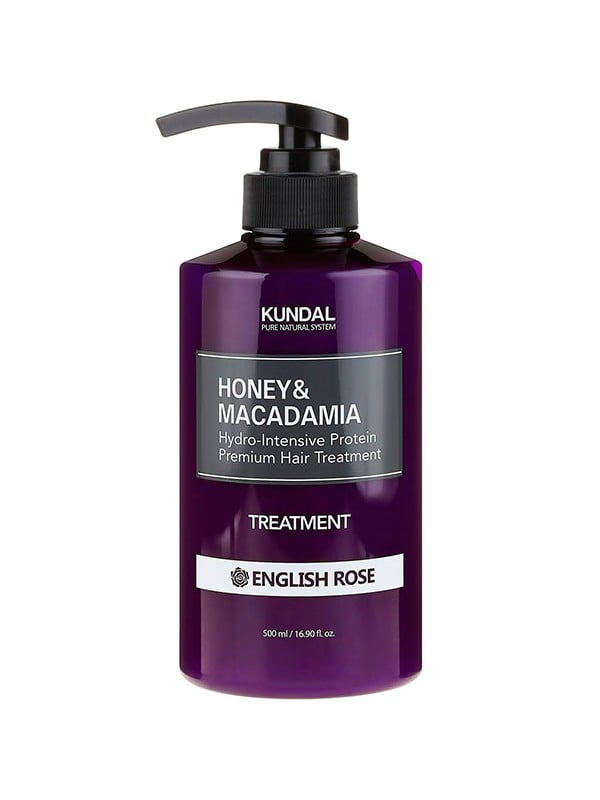 Поживний кондиціонер з медом та олією макадамії Honey & Macadamia Protein Hair Treatment English Rose 500 мл | 6733231