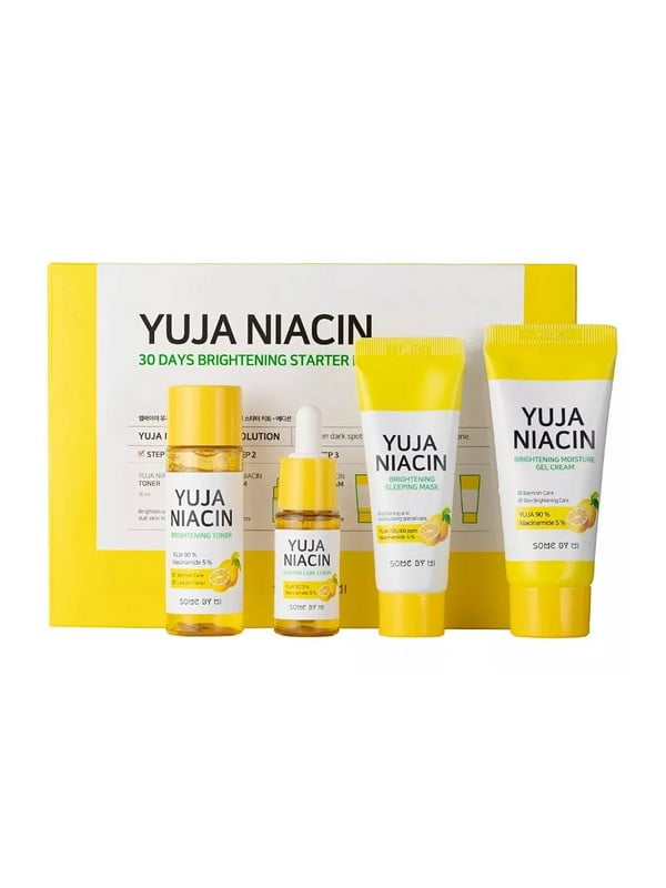 Набор из 4-х миниатюр для осветления кожи Yuja Niacin 30 Days Brightening Starter Kit 90 мл | 6734911