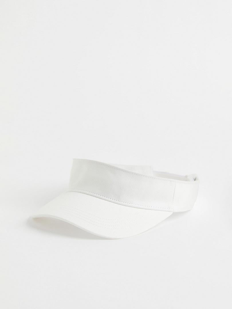 Белая солнцезащитная кепка-козырек | 6735538