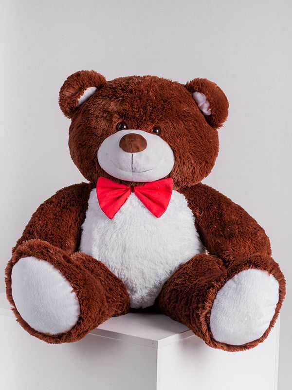 Плюшевий ведмедик "Джон" (110 см) - шоколадний | 6735799
