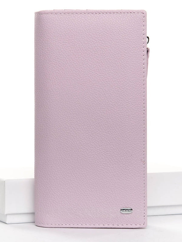 Кожаный розовый кошелек | 6736882