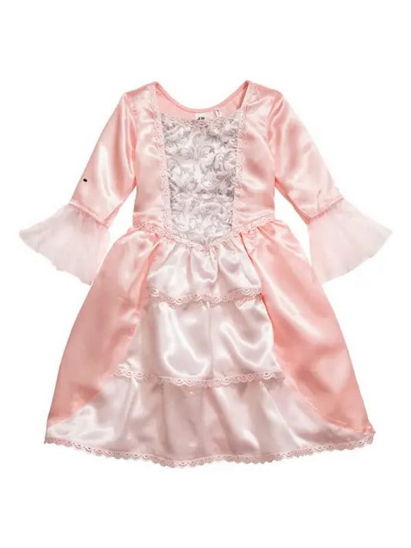 Пышное розовое платье с кружевной отделкой и блестящей аппликацией | 6684859