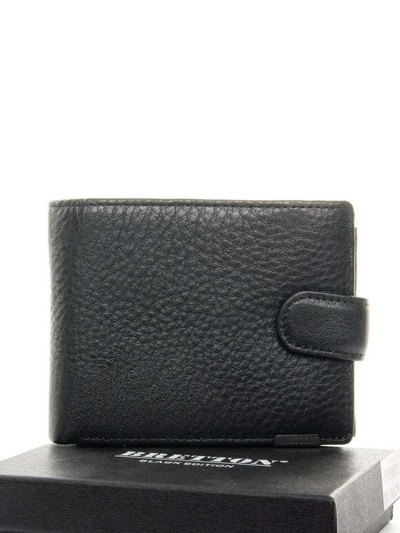 Чорний шкіряний гаманець | 6741175